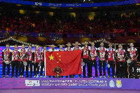 (SP)CHINA-SUZHOU-BADMINTON-SUDIRMAN CUP-FINAL-AWARDING CEREMONY (CN)