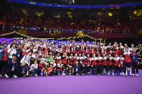 (SP)CHINA-SUZHOU-BADMINTON-SUDIRMAN CUP-FINAL-AWARDING CEREMONY (CN)