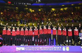 (SP)CHINA-SUZHOU-BADMINTON-SUDIRMAN CUP-FINAL-AWARDING CEREMONY (CN)