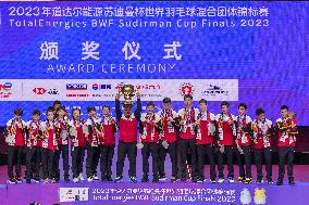 (SP)CHINA-SUZHOU-BADMINTON-SUDIRMAN CUP-FINAL-AWARDING CEREMONY (CN)