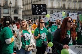 Demonstration for Public Education - Madrid