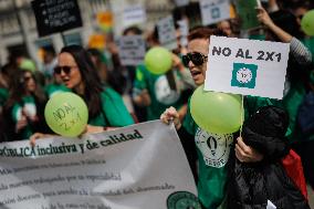 Demonstration for Public Education - Madrid