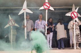 Demonstration against wind energy projects - Lugo