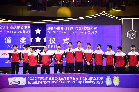 The Chinese Team Won The Dhampionship - TotalEnergies BWF SUDIRMAN CUP Finals 2023