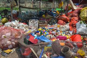 Garbage Yard On The Outskirts Of Kolkata, India