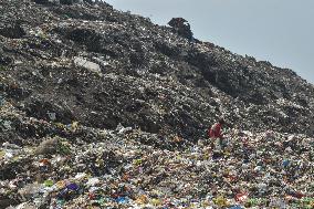 Garbage Yard On The Outskirts Of Kolkata, India