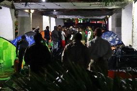 Eviction of Migrants at the park - Mexico