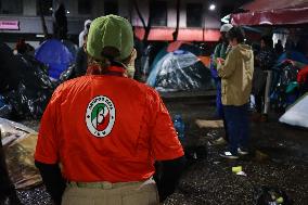 Eviction of Migrants at the park - Mexico