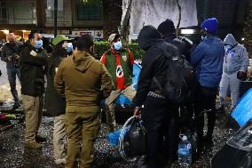 Eviction of Migrants at the park - Mexico