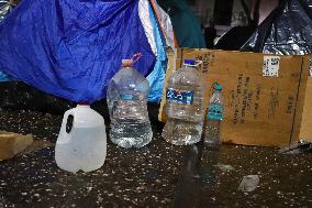 Eviction of Migrants at the park - Mexico
