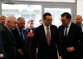 Prime Minister Mateusz Morawiecki During The Ceremony Of Starting The Expansion Of The Medical Campus In Krakow