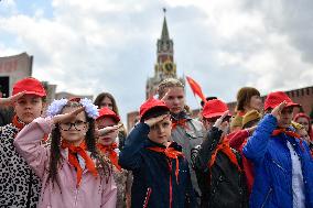 RUSSIA-MOSCOW-YOUNG PIONEERS-INDUCTION CEREMONY