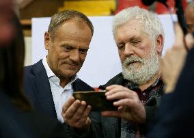Meeting 'Here Is The Future' With Donald Tusk And Rafal Trzaskowski In Krakow