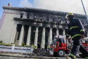 PHILIPPINES-MANILA-CENTRAL POST OFFICE-FIRE