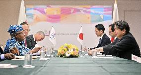 Japan foreign minister meets WTO director general