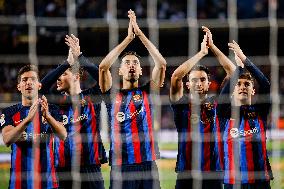 FC Barcelona Vs Real Sociedad - La Liga Celebrations