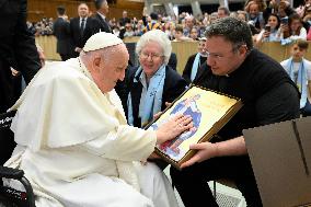 Pope Francis Meets Faithful Of Pilgrimage Of The Vocationist Family