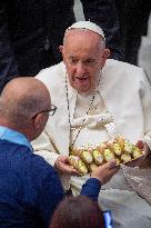 Pope Francis Meets Faithful Of Pilgrimage Of The Vocationist Family