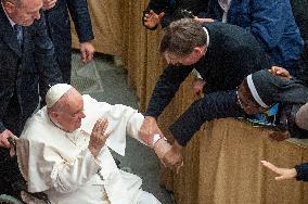 Pope Francis Meets Faithful Of Pilgrimage Of The Vocationist Family