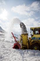 Col Du Galibier Snow Removal - France