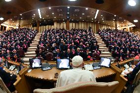 Pope Francis With Members of the Italian Bishops' Conference