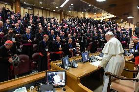 Pope Francis With Members of the Italian Bishops' Conference