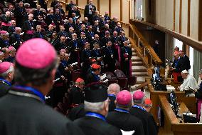 Pope Francis With Members of the Italian Bishops' Conference