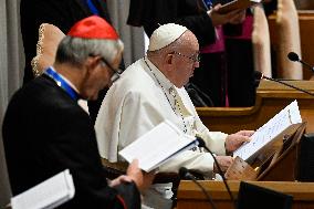 Pope Francis With Members of the Italian Bishops' Conference