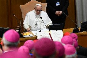 Pope Francis With Members of the Italian Bishops' Conference