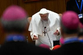 Pope Francis With Members of the Italian Bishops' Conference