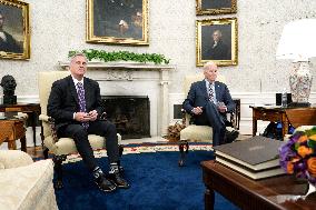 Joe Biden meets with Kevin McCarthy - Washington