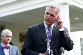 Kevin McCarthy after a meeting with Joe Biden - Washington