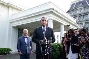 Kevin McCarthy after a meeting with Joe Biden - Washington