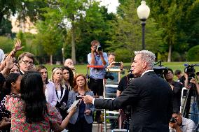 Kevin McCarthy after a meeting with Joe Biden - Washington