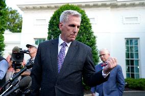 Kevin McCarthy after a meeting with Joe Biden - Washington