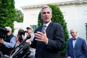 Kevin McCarthy after a meeting with Joe Biden - Washington