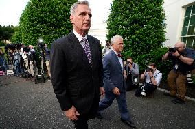 Kevin McCarthy after a meeting with Joe Biden - Washington