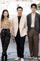 Ran Dong (The Breaking Ice) photocall  Cannes - Day 7