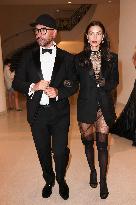 Cannes - Riccardo Tisci, Irina Shayk And Stella Maxwell Exit The Martinez