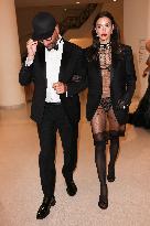 Cannes - Riccardo Tisci, Irina Shayk And Stella Maxwell Exit The Martinez