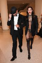 Cannes - Riccardo Tisci, Irina Shayk And Stella Maxwell Exit The Martinez