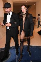 Cannes - Riccardo Tisci, Irina Shayk And Stella Maxwell Exit The Martinez