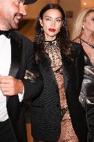 Cannes - Riccardo Tisci, Irina Shayk And Stella Maxwell Exit The Martinez