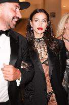 Cannes - Riccardo Tisci, Irina Shayk And Stella Maxwell Exit The Martinez