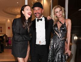 Cannes - Riccardo Tisci, Irina Shayk And Stella Maxwell Exit The Martinez