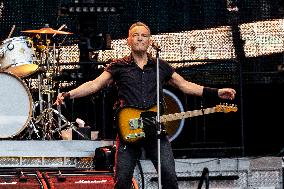 Bruce Springsteen And The E Street Band Perform In Rome Italy