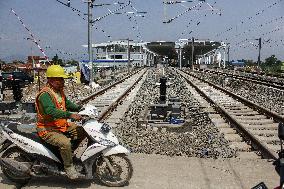 Jakarta Bandung Highspeed Train Trial In Bandung