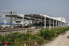 Jakarta Bandung Highspeed Train Trial In Bandung