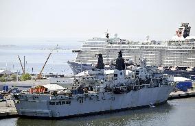 HMS Albion visiting Helsinki