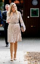 Queen Maxima At A Meeting About Appropriate Care - Austerlitz